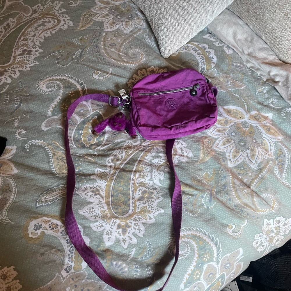 Purple Kipling Crossbody Bag